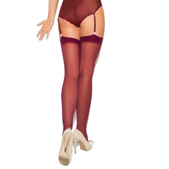 100% Nylon Sheer stockings - garterbelt is required. - Picture 4 of 10